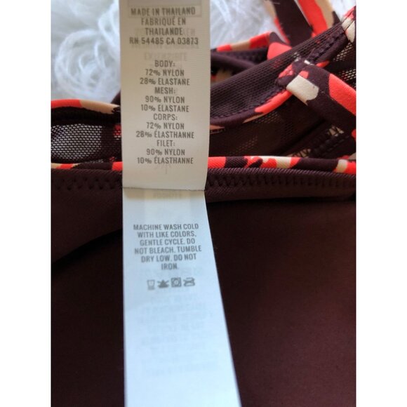 Offline By Aerie Womens Medium Support Sports Bra S Nylon Elastane Leopard Print - Picture 3 of 6